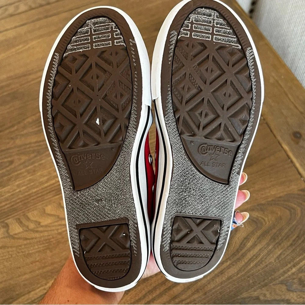 Red Converse Chuck Taylor All Star Sneakers - Picture 9 of 10